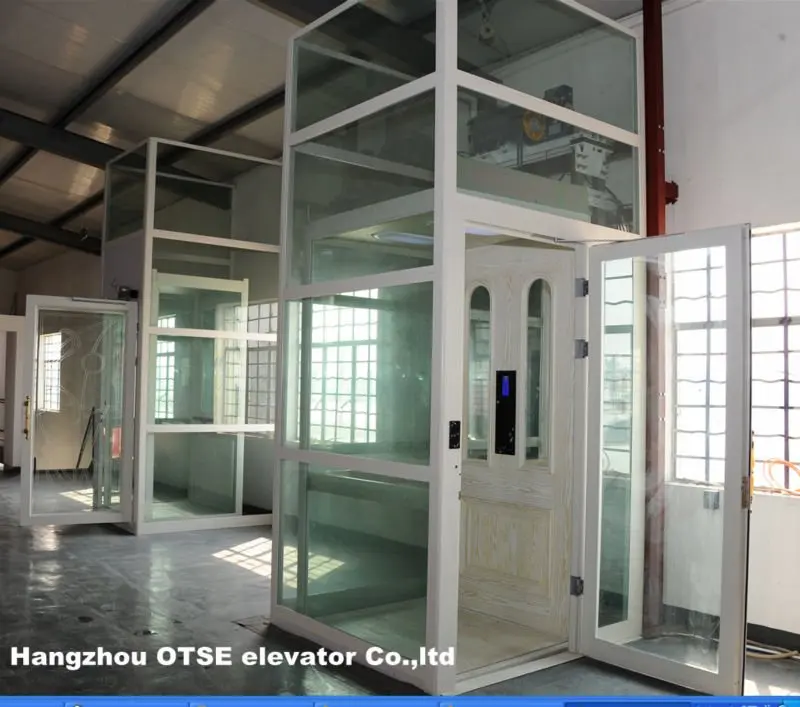
OTSE small villa elevator for homes, 250kg 3 or 4 person small home machine room less lift elevator 