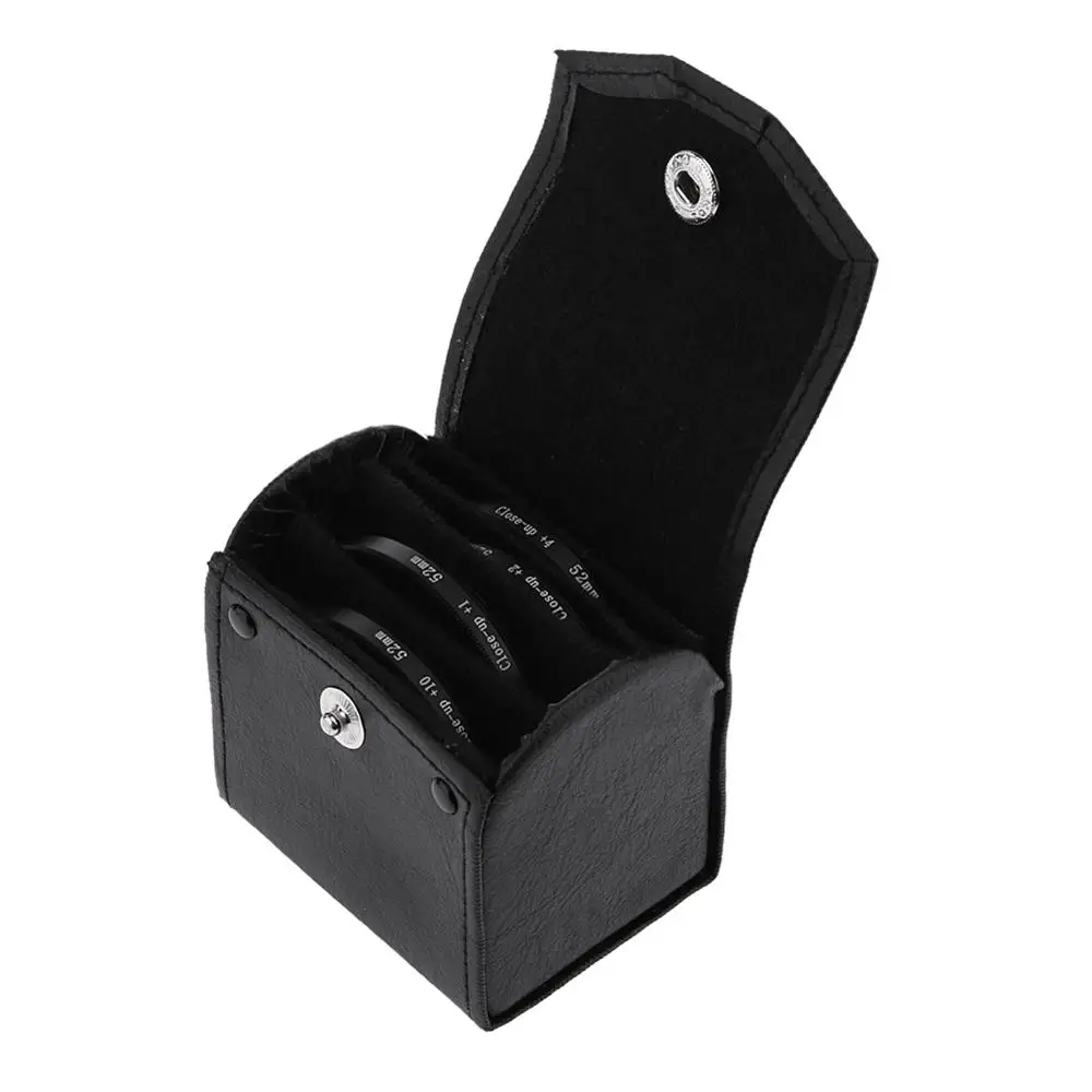 52mm 67mm 72mm 77mm Macro Close-Up Filter Set +1 +2 +4 +10 Lens with Pouch Macro Lens Filter Kit for   DSLR Camera