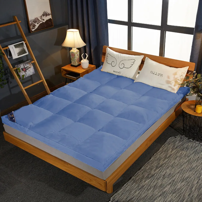 Customer designs foam 100% polyester feather mattress topper supports OEM and ODM
