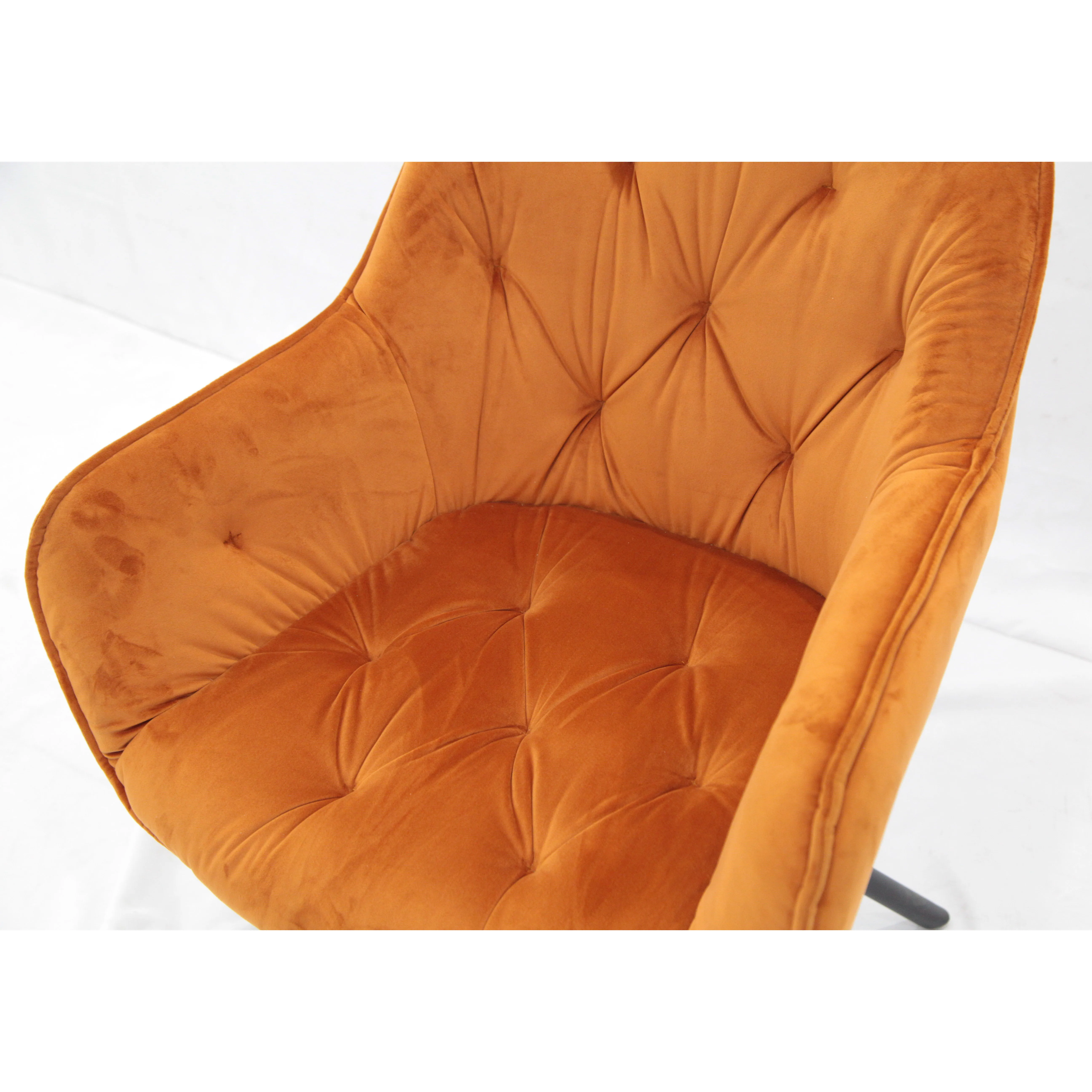 New Style Modern Living Room Fashion Hotel Fabric Rotated Dining Leisure Chair