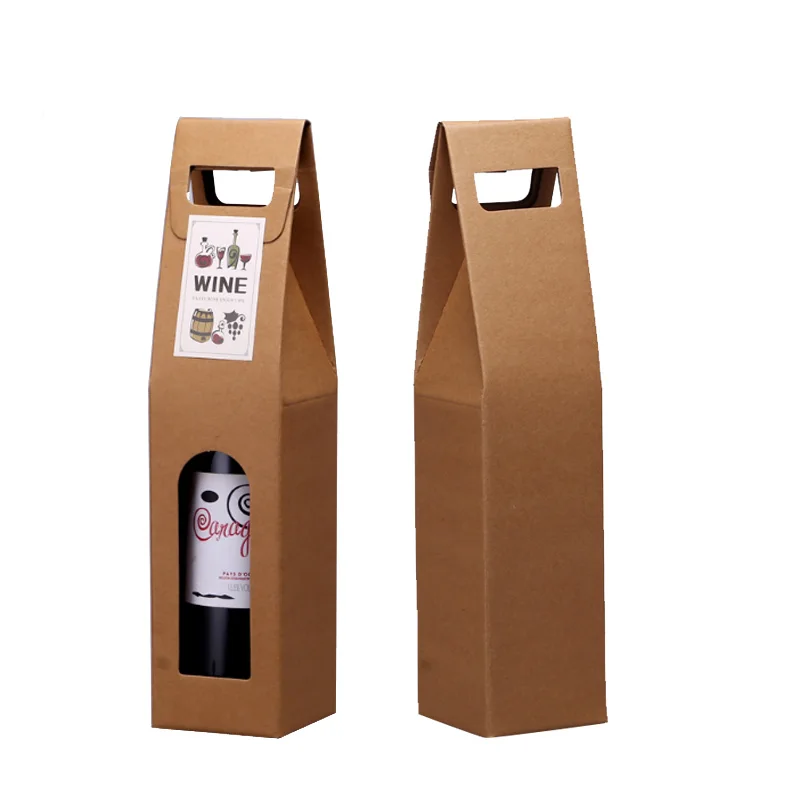 custom single cardboard wine bottle box packaging boxes for wine