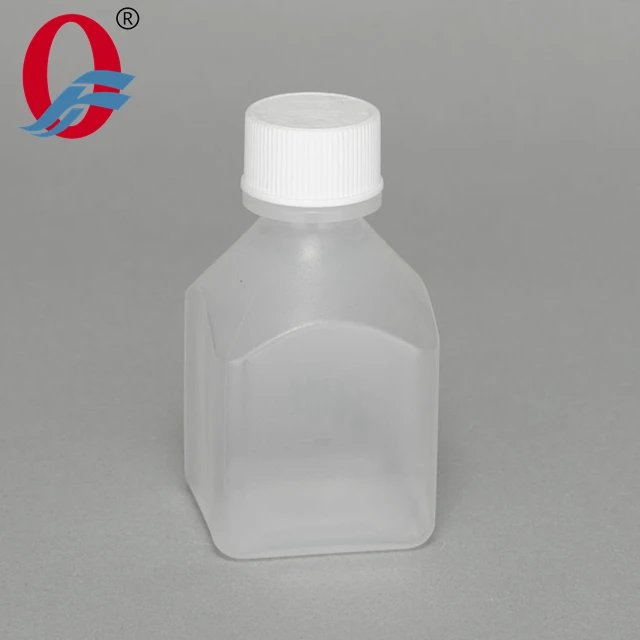 
100ml Natural Square PP Plastic Reagent Media Bottle 