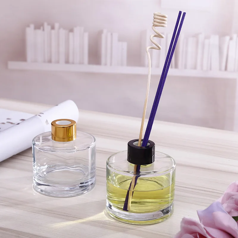 50ml 100ml 150ml 200ml factory round empty glass reed diffuser bottles wholesale