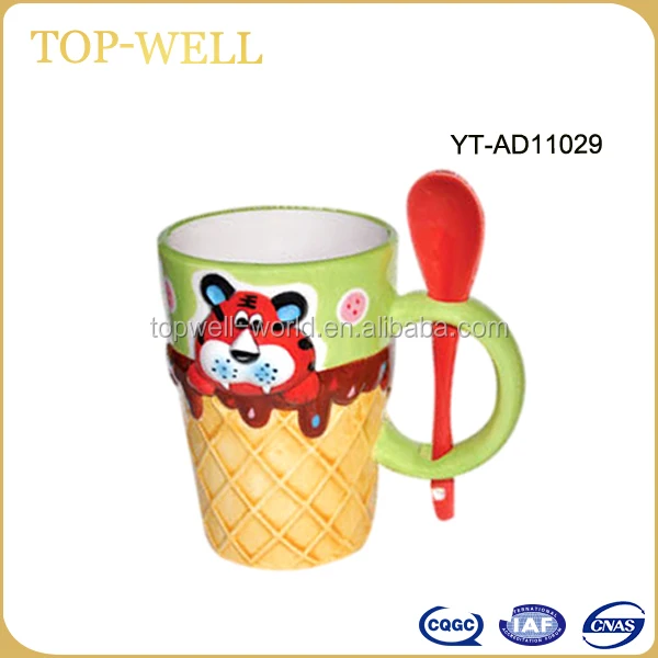 Bee shaped dolomite ceramic animal mug , artistic cup