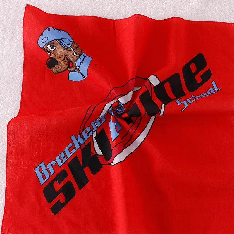 Custom print sports cotton square bandana