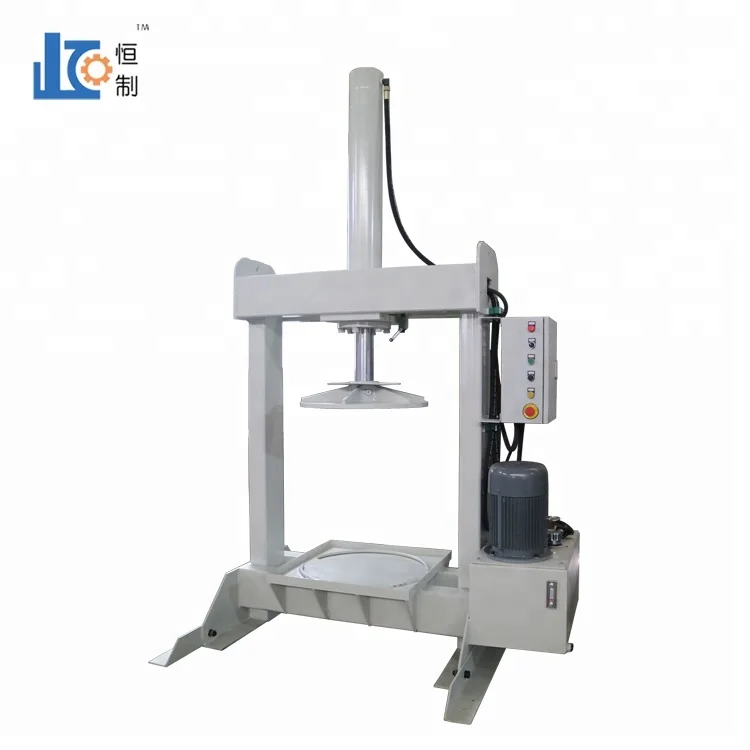 Vertical hydraulic drum crusher baler machine