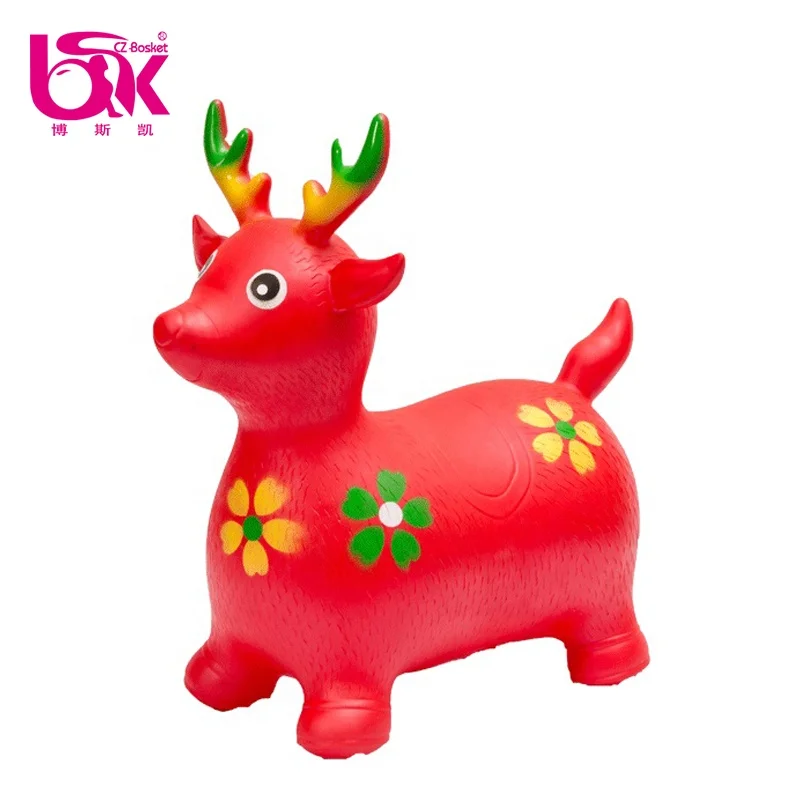 
Hot Sell High Quality Plastic Pvc Inflatable Jumping Animals Vaulting Horse Toy for Riding 
