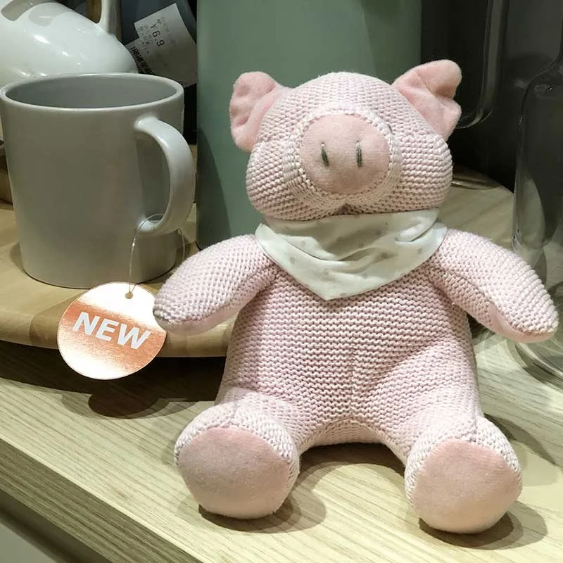 100% cotton knitting wool bear toys soft white bear doll toy  rabbit