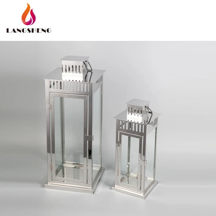 
Silver mini metal cheap led morocco moroccan hanging stainless steel lantern with flameless candle 