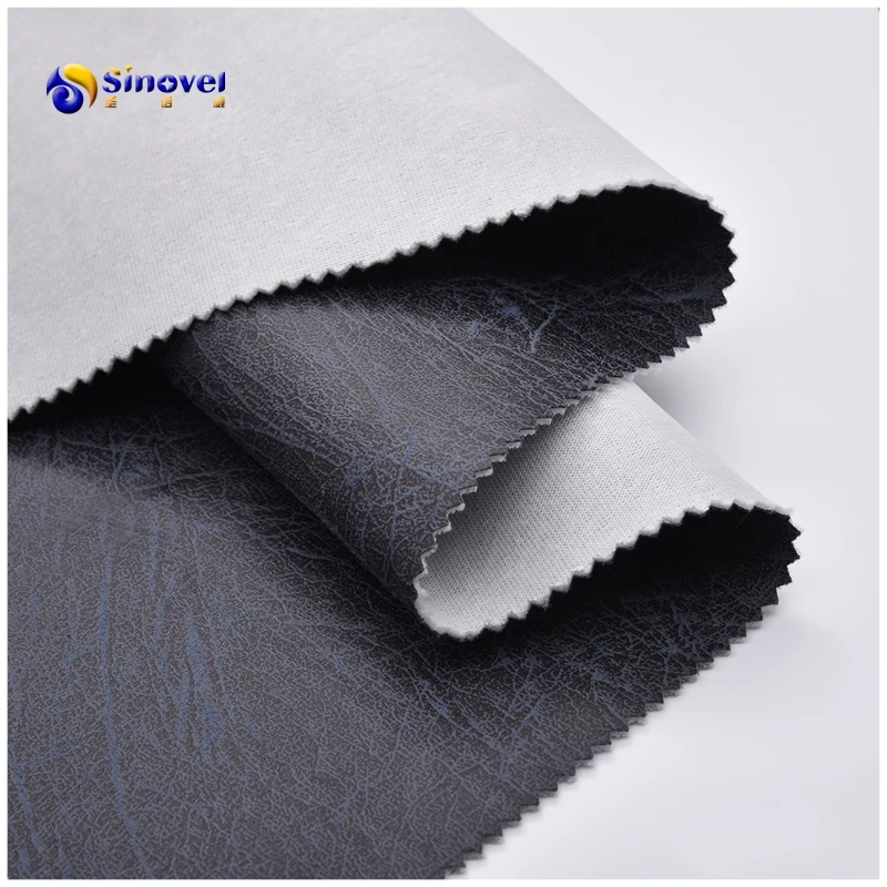 Chinese Factory Bronzing Knitted Suede  Sofa Fabric Foiled Suede Upholstery  Furniture Cushion Leather Like Textile