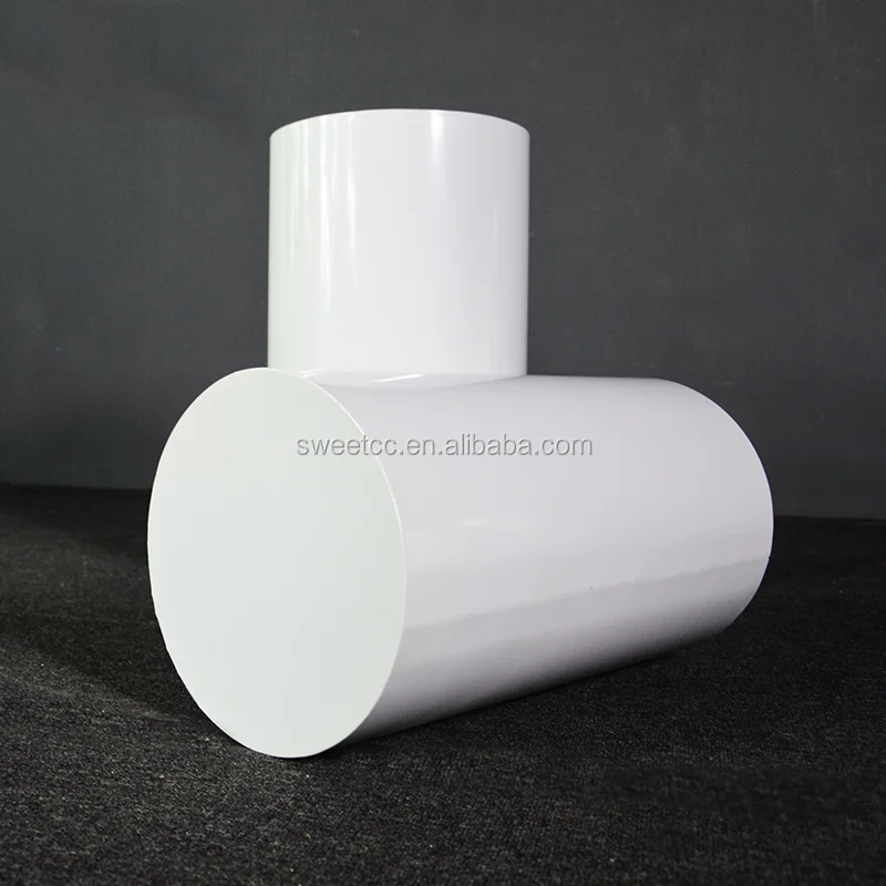 Wholesale wedding dessert table cylinder pillar plinths white modern column flower wedding table