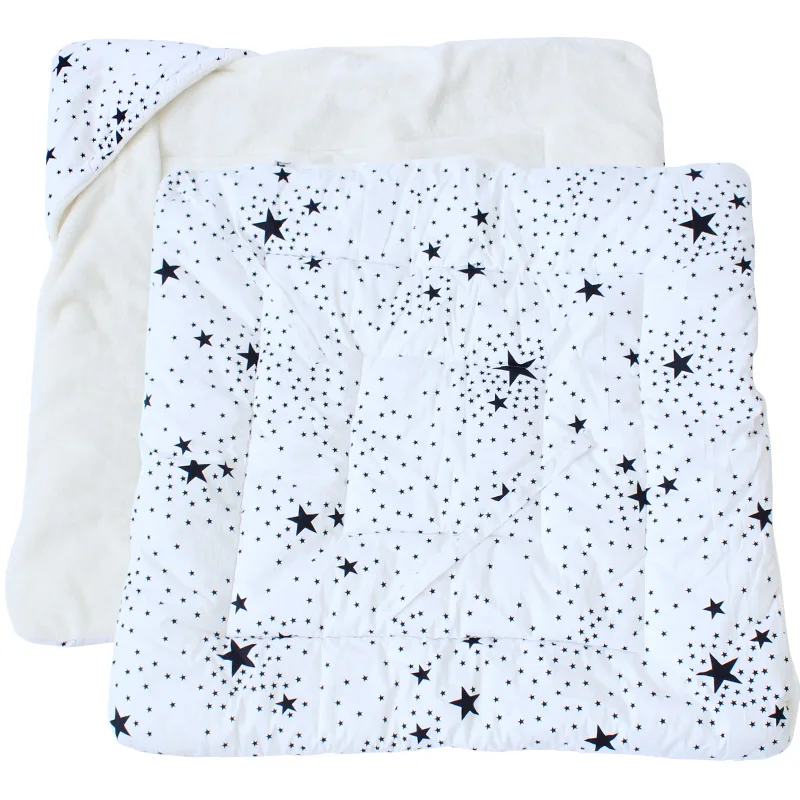 Newborn Baby Sleeping Swaddle 90x90cm Baby Blanket Thick Warm Fleece Envelopes