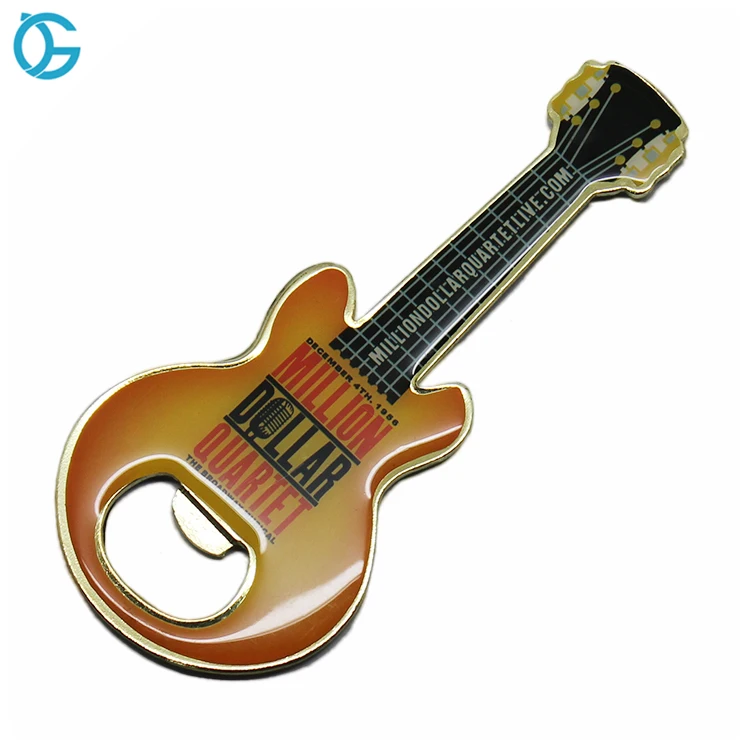 2019 Wholesale Personalized Design Guitar Bottle Opener Fridge Magnet