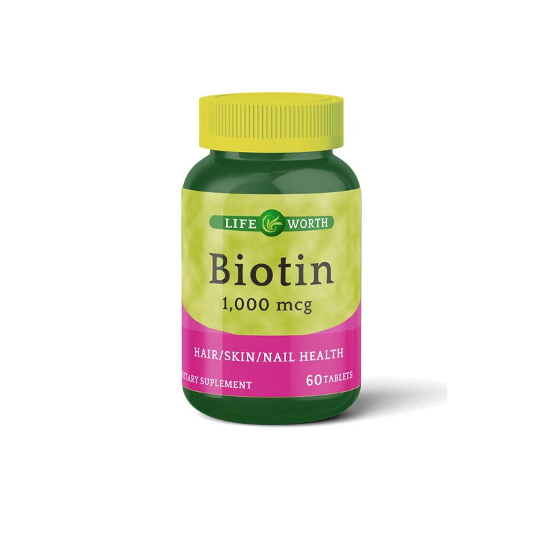 Lifeworth biotin tablet 5000 mcg oem for hair nail and skin