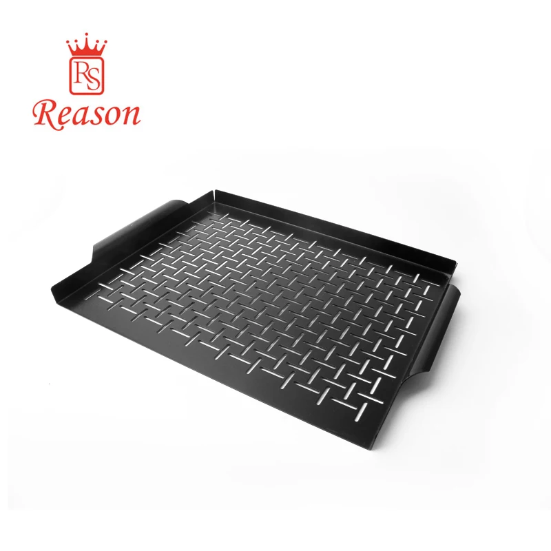 Non-Stick Grilling Grid Outdoor BBQ Grill Pan with black coating