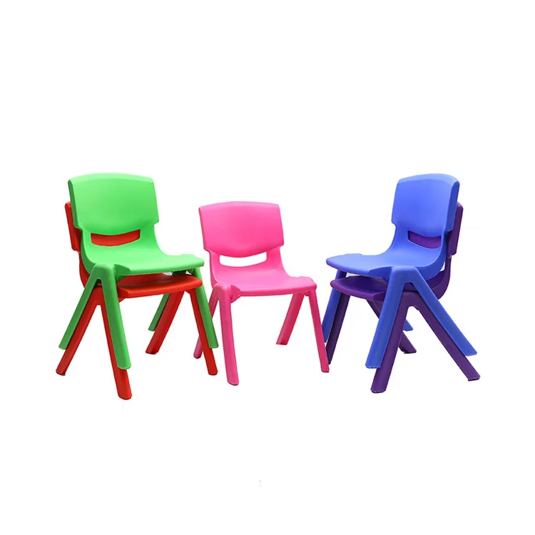 Wholesale Big Stock Kindergarten Stackable Student Plastic Chair for Kids