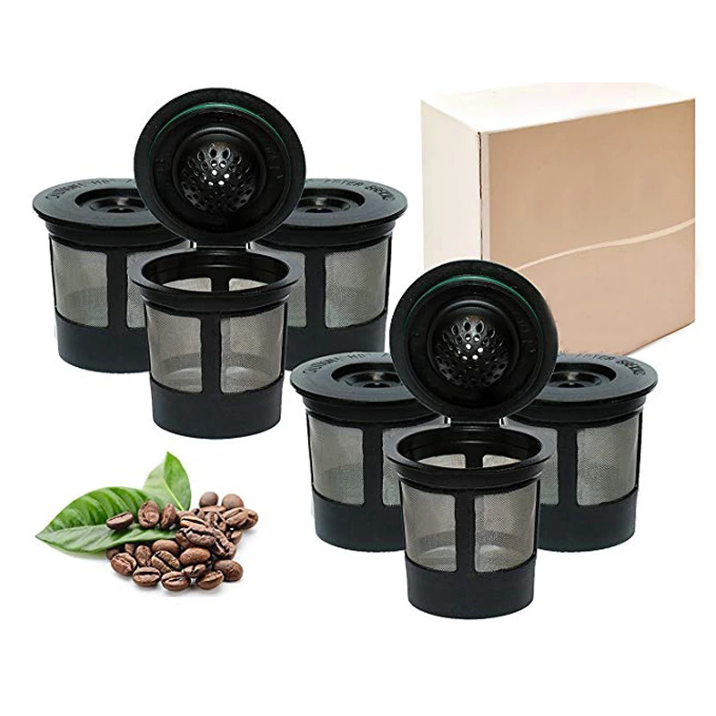 Reusable K Cups For Keurig 2.0 & 1.0 Brewers Universal Fit For Easy To Use Refillable Single Cup Coffee Filters - Eco Friendly