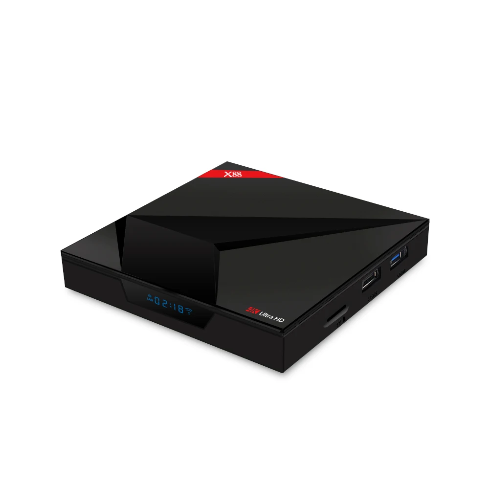 Factory competitive price X88 Android TV Box 4GB 32GB 5g wifi Rockchip RK3328 with Voice Control function