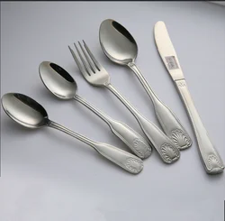 New deisgn and sample good looking stainless steel Classic design dishwasher safe party silverware set