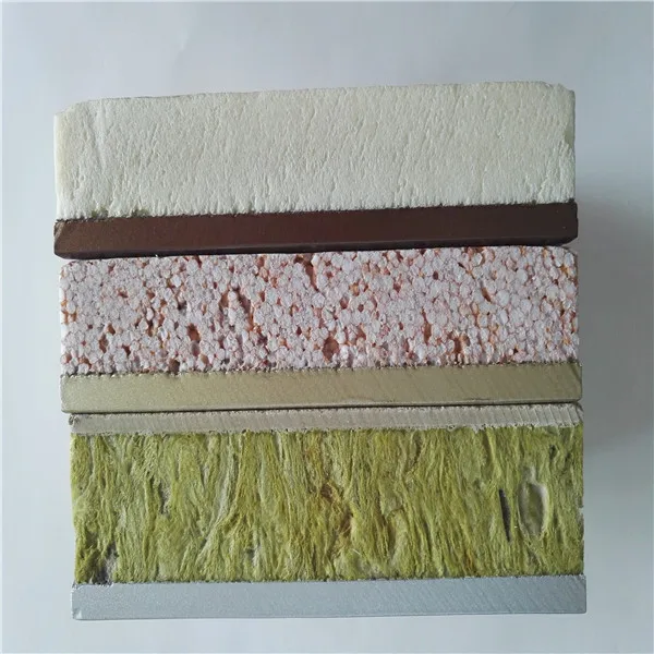 
thermal insulation fire proof exterior wall cladding system EIFS external wall insulation and decoration integrated panel 