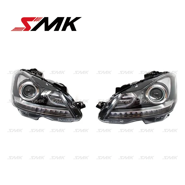 
2012-2014 M-ERCEDES W204 C CLASS C63 A--MG STYLE LED HEADLIGHTS BLACK 