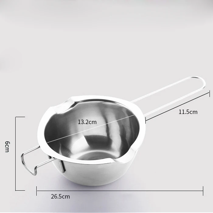 
Wholesale 304 Special design double boiler pot stainless steel soup bowl chocolate melting pot with handle 