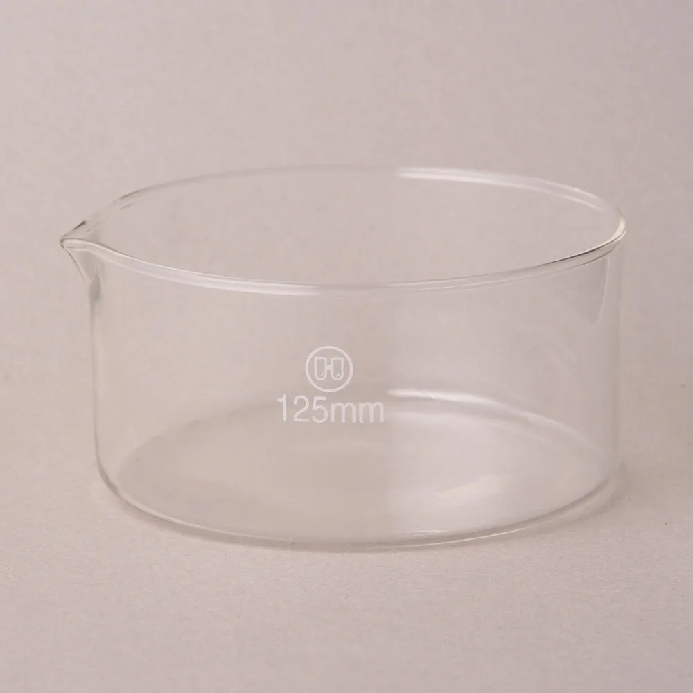 
HUAOU Lab chemical Laboratory 80mm Flat bottom Borosilicate Glass Crystallizing Dish 