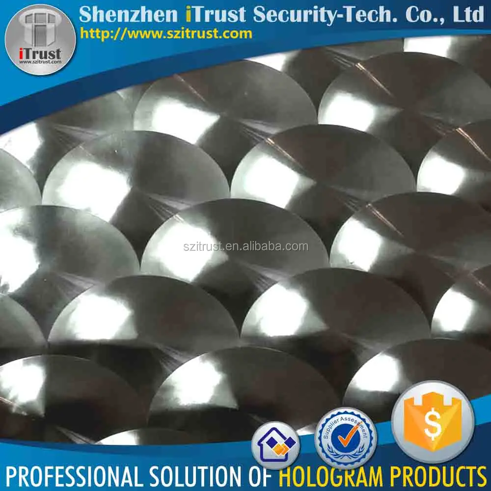 Seamless holographic bopp film for lamination