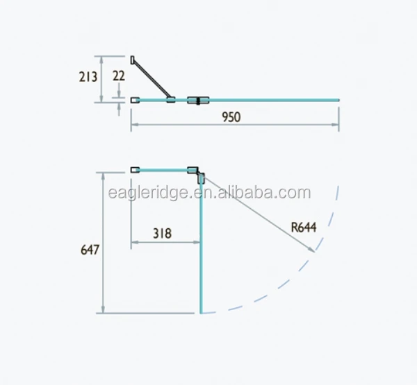 
Easy Installation Frameless tempered glass bath shower screen for bathtub 