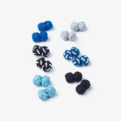 OEM, маленький заказ, горячая Распродажа, мужские запонки оптом, шелковые узлы