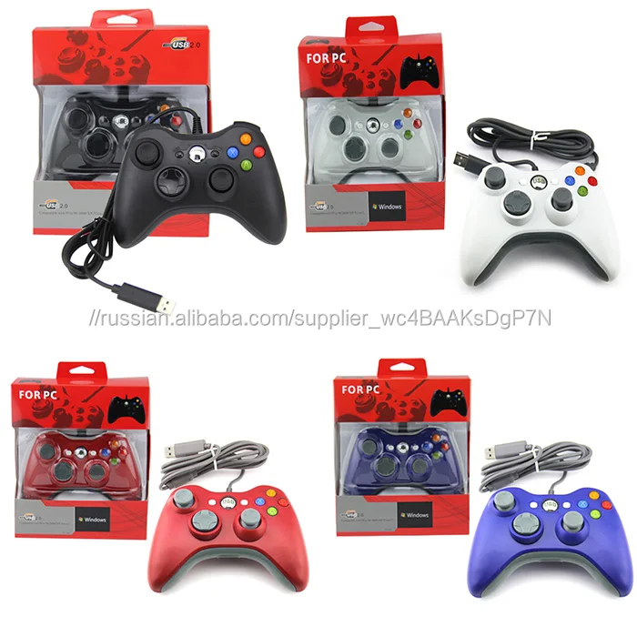 Оптовая продажа USB проводной игровой контроллер для Xbox360 геймпад джойстик игра аксессуары