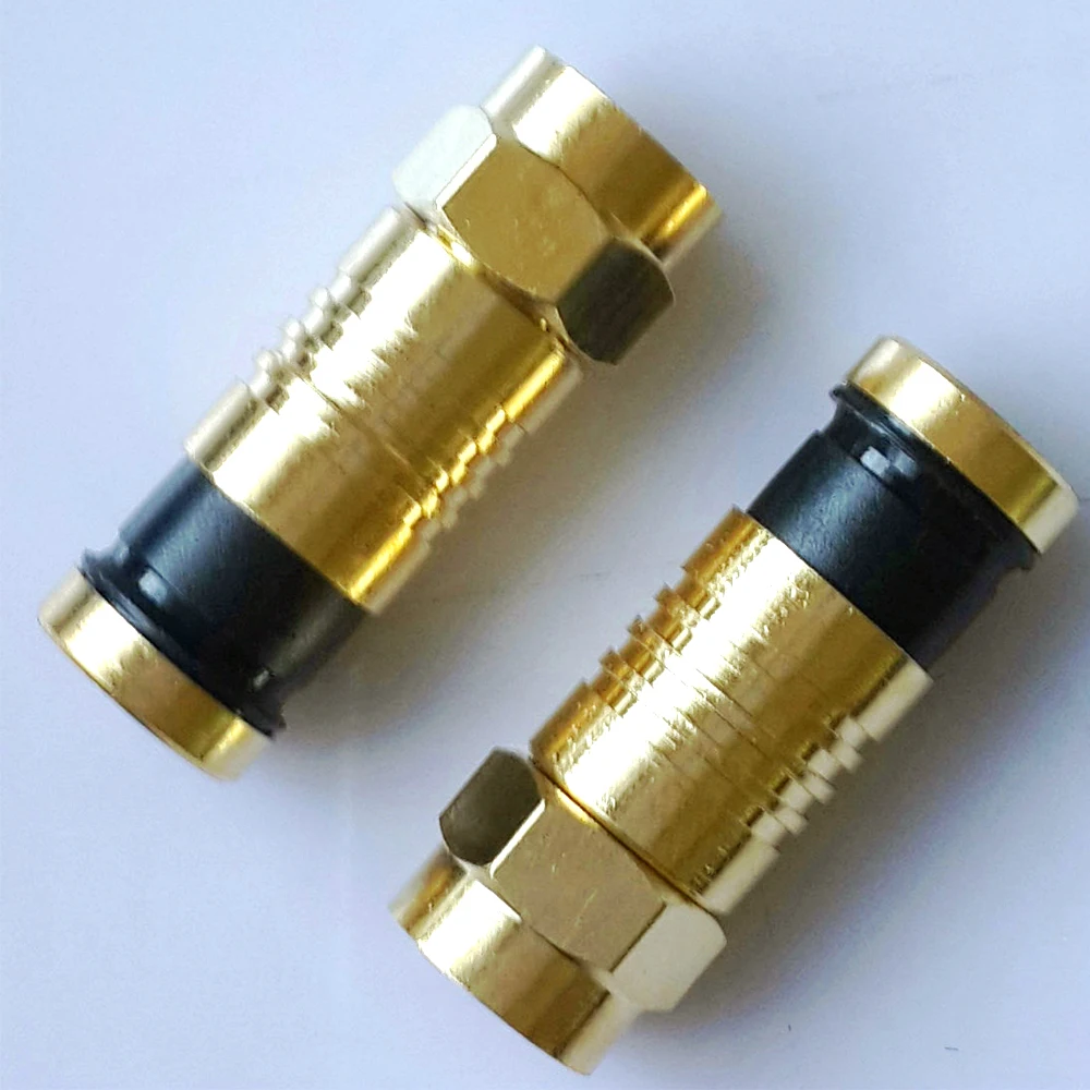  Коаксиальный 3c2v коаксиальный кабельный припой типа f rj7 50 75 ohm rg 6 Водонепроницаемый rf f-коннектор rg6 rg59 rg11 Коннектор с кольцом