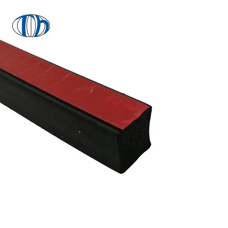 EPDM Sponge foam square shape self adhesive rubber sealing strips