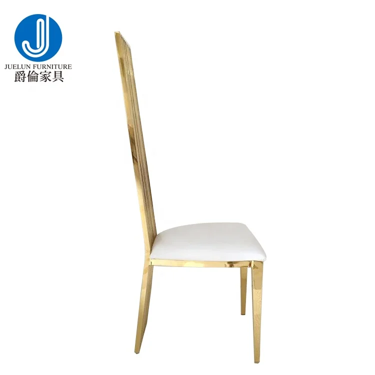 2023 Hot Popular Style Wedding Decoration Luxury Senior Sense Gold Stainless Steel Chair