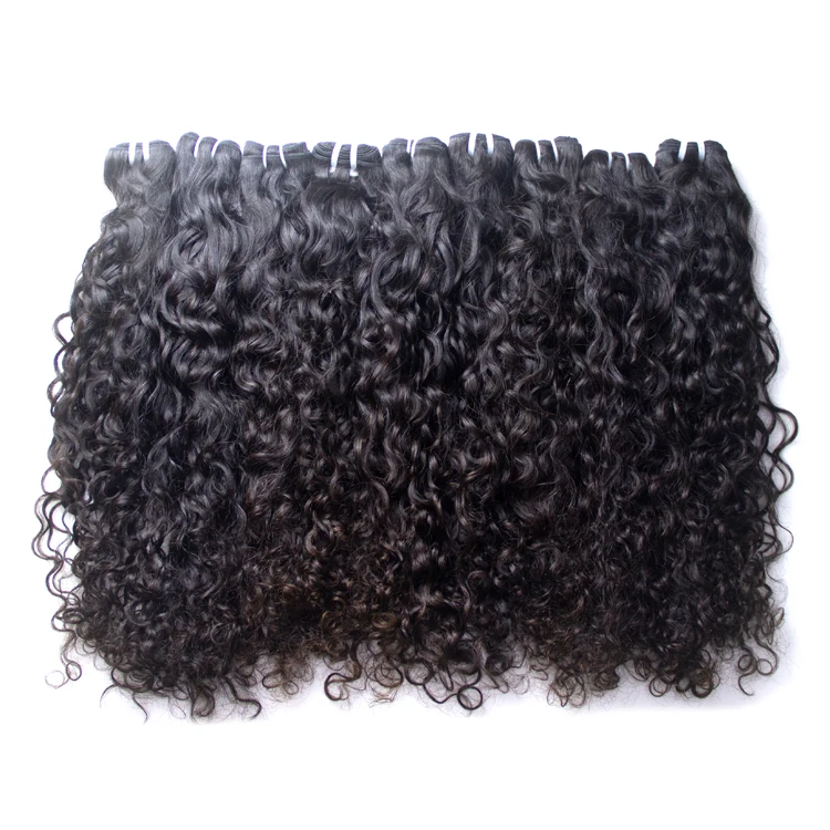 GS Hair  bundles wholesale 100 unprocessed water Wave virgin hair full cuticle aligned hair cut from one donor double weft