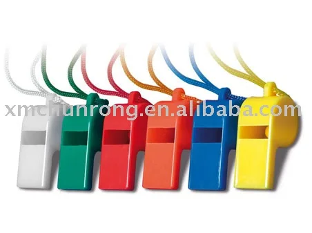 plastic whistle with string for football game