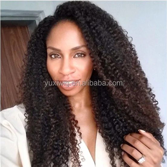mongolian virgin kinky curl expression hair extension in stock