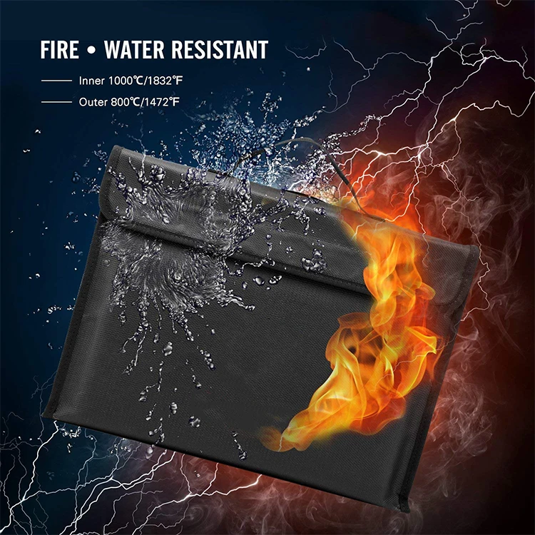 
New Arrival Water Resistant Fiberglass Fireproof Document Bag (YCBU) 