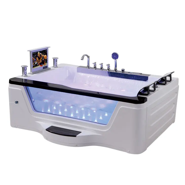 double 2 person whirlpool 2 people jetted bathtub with tv