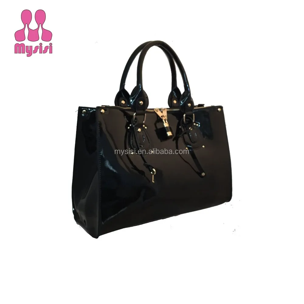 Fashion Designer Patent or PU Leather Women Handbag Purse