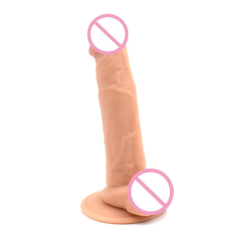 Низкая цена, высокое качество, секс-игрушки «компактные Киски» Реалистический Пенис с присоской, пенис для женщин, мастурбация