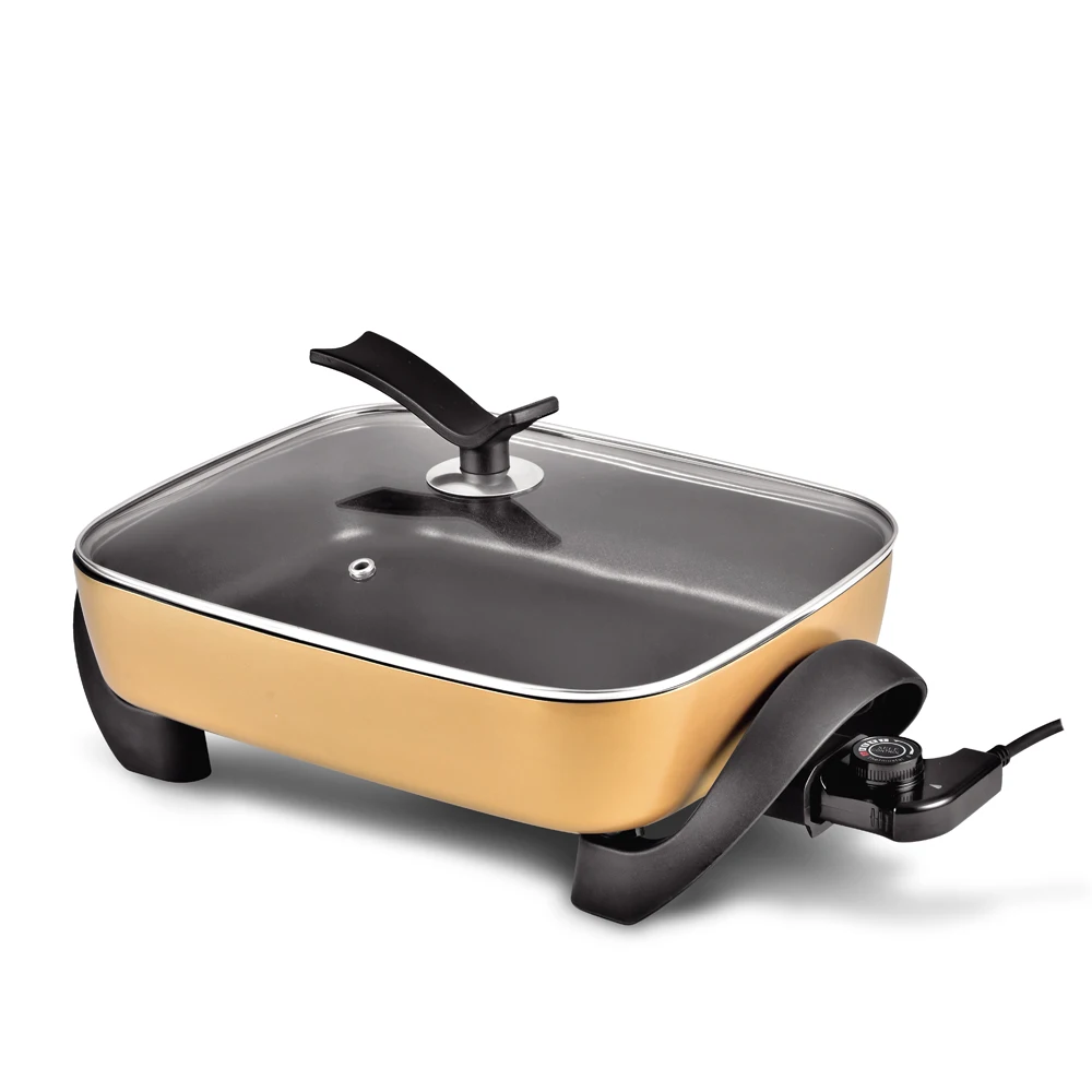 Для литья под давлением с антипригарным окрытием алюминиевые детали для электрической кастрюли с длинной ручкой