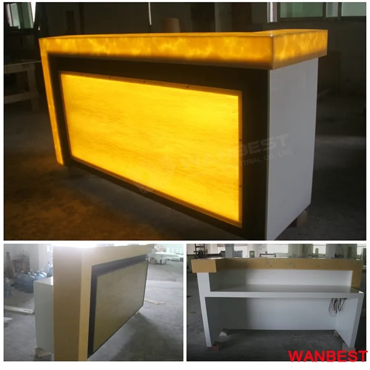 LED mobile bar counter portable bar counter for sale luminous top bar counter for event
