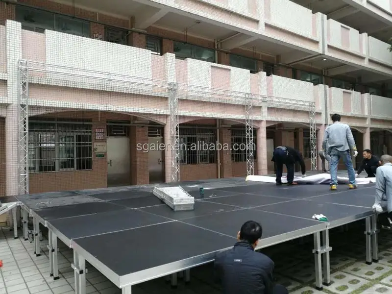 Portable Aluminum Retractable Stage Platform Podium