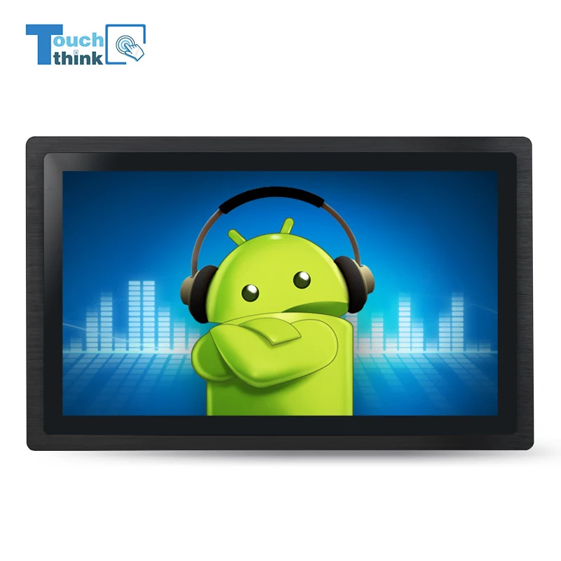 21.5 inch fansless industrial touch screen panel PC with Intel J1900 wireless LAN processor