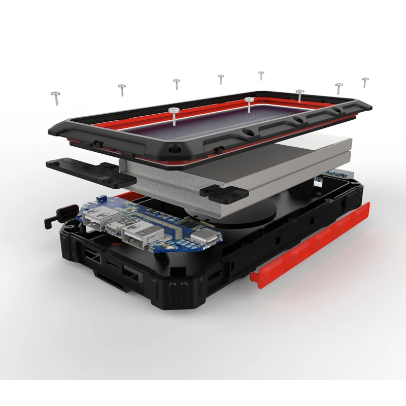 Alibaba Best Sellers Wireless Portable Power Bank 16000Mah Rohs Solar Charger Instructions