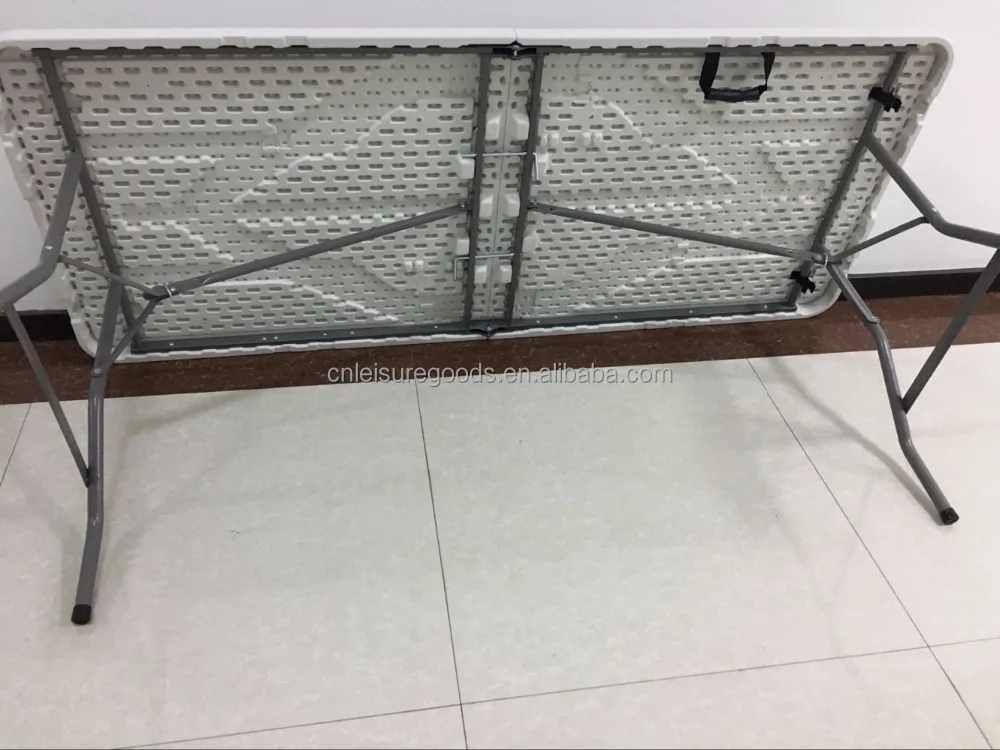 Uplion 6FT HDPE portable plastic folding table rectangular dining camping table