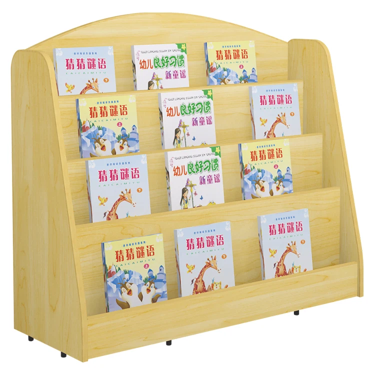 Children Wooden Furniture Library Wooden Cabinet School Combination Cabinet for Kids