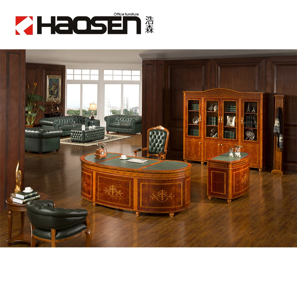 Haosen Rafflo 0809# High grade Executive table Solid wood luxury Manufacturer office furniture