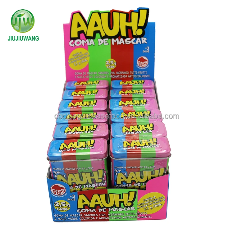 Oem жевательная резинка в жестяной упаковке